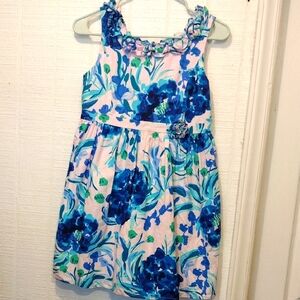 Lilly Pulitzer Dress- Floral Blue and Green